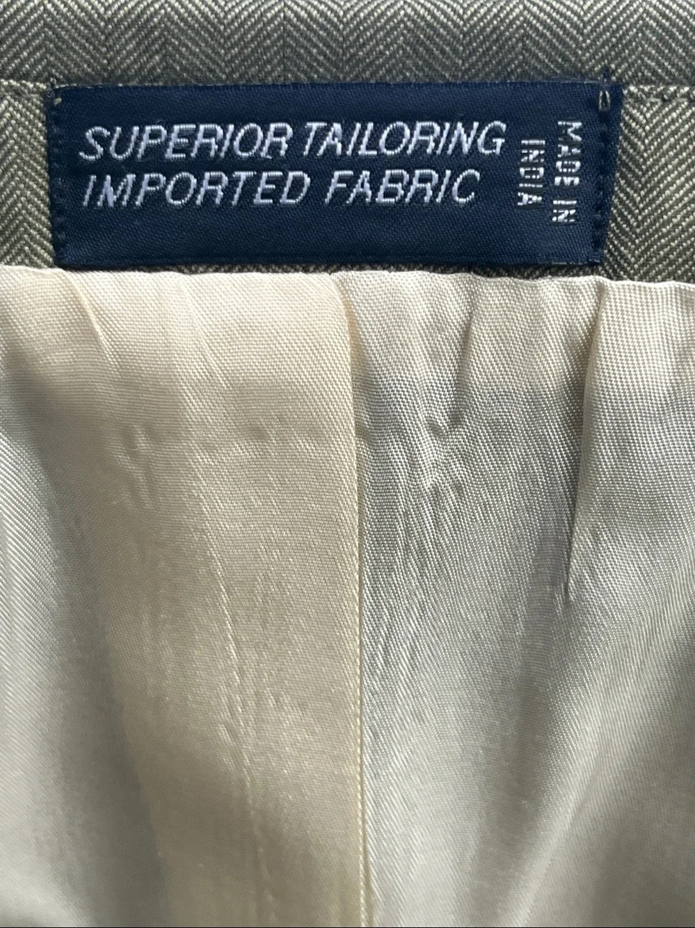 Nautica olive green single breasted all wool sport coat 43R